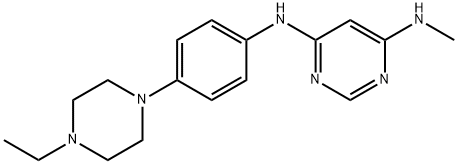 N4-(4-(4-etylopiperazyn-1-ylo)fenylo)-N6-metylopirymidyno-4,6-diamina