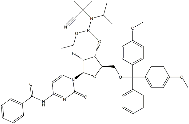 Fosforamidyn N4-Benzoilo-2'-deoksy-5'-O-DMT-2'-fluorocytydyny