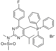 Fosfon, [[4-(4-fluorofenylo)-6-(1-metyloetylo)-2-[metylo(metylosulfonylo)amino]-5-pirymidynylo]m