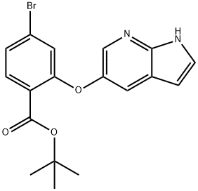 2-((1H-pirolo[2,3-b]pirydyn-5-ylo)oksy)-4-bromobenzoesan tert-butylu