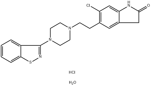 Jednowodny chlorowodorek zyprazydonu